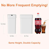 LYNLOO 9L/2.4Gal Touchless Bathroom Trash Can, 0.2s Motion Sensor Auto-Close
