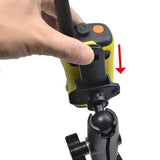 UAYESOK Adjustable Handheld Radio Mount, Walkie-Talkie, Speaker Mic Holder (Screw Hole+3M Adhesive Back Installation)