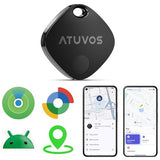 ATUVOS 2026 New Dual System Air Tracker Tag-1 Pack, Compatible with Apple Find My (iOS) & Google Find Hub (Android) [Not for Huawei], Bluetooth Tracker Smart Tag for Keys, Luggage, Backpack, Suitcases