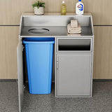 JOSOGO Stainless Steel Kitchen Waste Trash Cabinet, Odor-Containing Indoor Compost Bin