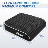Extra Large Office Chair Cushion, Seat Cushion with High-Resilience Foam & Honeycomb Surface, Floor(19"x17"x3")
