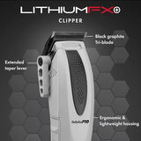 BaBylissPRO Limited Edition LithiumFX+ Cord/Cordless Lithium Ergonomic Clipper (Mist Collection)