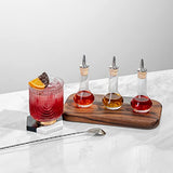 A Bar Above Bitters Bottle, Classic Design, Small Glass Bottles, to Add Bitters for Cocktails, with Stainless Steel Pour Spout, and Synthetic Cork, Ideal Bartender Gifts, Home Bar Accessories, 1.7 oz