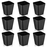 Hoolerry 9 Pieces Garbage Can 2 Gallon Small Trash Cans Bulk Bathroom Trash Bin Plastic Wastebasket Square for Bedroom