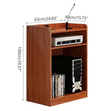 Lectern Wood Teacher Podiums with Open Storage Podium Stand Floor Standing Pulpits for Churches Portable Podiums