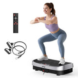 HTM Vibration Plate Exercise Machine - 330lbs Weight Capacity, 120 Speed Levels, Full Body Workout Shake Board for Home Fitness