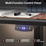L Shaped Electric Standing Desk,63 Inch Adjustable Height Sit to Stand Corner Desk with Memory Presets