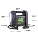 Slime 40047 Tire Inflator, Portable Car Air Compressor, Rugged, Inflate Right Automatic Shut Off Slime