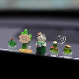 RCAGCAT Mini Cat Desk Figurines, Cute Figurine Statue Decor for Desk, Rearview Mirror, Office, Bedroom