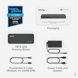 Plugable Thunderbolt 4 Dock with 100W Charging, Thunderbolt Certified, Laptop Docking Station