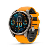 Garmin fēnix® 8, Sapphire, 47mm, Titanium, Spark Orange/Graphite