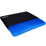 Gel Seat Cushion, Double Thick Egg Gel Cushion for Pressure Pain Relief, Breathable Wheelchair Cushion Chair (16x14x1.65inch)
