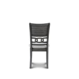 New Classic Furniture Gia 5-Piece Round Dining Set with 1 Dining Table and 4 Chairs, 47-Inch, Gray New Classic Furniture