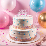 LED Musical Birthday Cake Candles - Flashing Lights & Happy Birthday Song with Blinking-Singing Fun | Reusable Party Decorations for All Ages