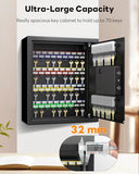 70 Position Key Cabinet with Combination & Key Lock Wall Mounted Security Keys Safe Key