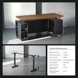 ModernMate Home Office Furniture Set, 71" Electric Standing Desk