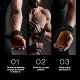 Weight Lifting Straps Heavy Duty, Adjustable Gym Lifting Straps with Double-Layer Palm Grip, Wrist Support for Deadlifts, Weightlifting