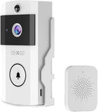 Solar-Powered Wireless Doorbell with Hd Peephole Camera