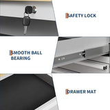 61 Inch Tool Box Mobile 9 Drawers Storage Rolling Cabinet with Wheels Lock Key Locking System Drawer
