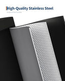 GarveeHome 1.6 Gal Step-On Trash Can, Stainless Steel Small Bathroom Garbage Bin with Soft Close Lid
