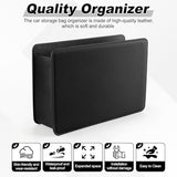 SINGARO Car Door Trash Can, Leather Vehicle Trash Bin, Mini Dustbin Garbage Container Can with 30 Pcs Trash Bags, Black