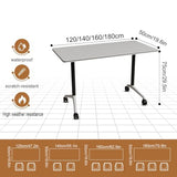 Modern Folding Conference Table,Conference Room Tables with Flip Top