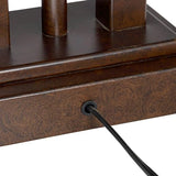 Possini Euro Design Deacon 26" High Modern Desk Table Lamp with USB Charging Ports A+C and AC Power Outlet in Base