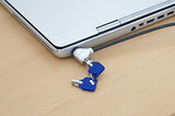 CODi Key Cable Lock, Black (A02001) - Integrated Security Solution for Laptops