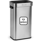 SIMPLI-Magic 18.5 Gallon (70L) Open Top Trash Can – Rectangular Commercial Trash Can – Smudge-Resistant