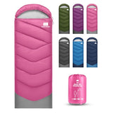 TANSTRIDER Sleeping Bags for Adults Warm Weather,3-4 Season 3lb Lightweight Sleeping Bag for Kids Girls Boys with Compression Sack,Camping Essentials Gear, Hiking,Travel,Backpacking,Outdoor & Indoor