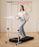 Standing Desk Adjustable Height, Mobile Stand Up Desk with Wheels Small Computer Desk Rolling Desk