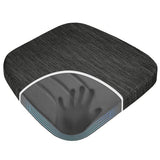 baibu Kitchen Chair Cushions, Dual-Layer Patented Design Molded Memory Foam Dining Chair Pads, 17" x 16" x 2", Black