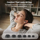 Hybrid Active Noise Cancelling Wireless Earbuds with 6 Mics AI Clear Call Ear Buds 68H Playtime with LED Display