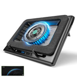 V12 Laptop Cooling Pad Stand with 5.5inch Fan, Fast Cooling Computer Laptop 15.6-21in