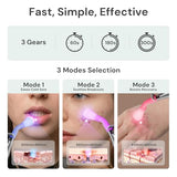 Red Light Therapy for Face, Cold Sore Device Red Light Therapy Wand, FSA-HSA Rechargeable Elite Grade Infrared Light Therapy, Red Light Therapy Cold Sore Device, Ideal for Lips, Skin, Face.