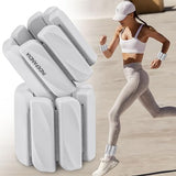 INDEPANDIA Wrist & Ankle Weights for Women and Men, 2lbs Pair Adjustable Silicone Weighted Bangles for Arm & Leg Workouts, Perfect for Pilates, Yoga, etc.