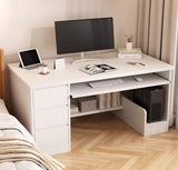 Large Modern,Executive Office Desk with Storage Drawer,Wood Gaming Desk
