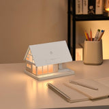 SMARTERIOR Night Light,House-Shaped Nightstand Light with 15W Wireless Charger and White Noise Machine,Touch Control 3-Level Dimmable Lamp