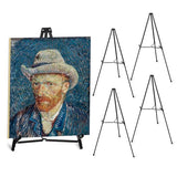 Adjustable Easel Stand for Sign, Portable Black Floor Standing Easels for Artwork, Painting
