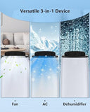 GarveeTech 14000 BTU Portable Air Conditioner - 4 in-1 Cooling, Dehumidifier, Fan & Sleep Mode, Quiet AC Unit for Rooms up to 750 Sq.Ft, 24H Timer, Remote & Window Kit Included, Grey