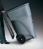Rubbermaid Commercial Products BRUTE Rollout Plastic Trash/Garbage Can/Bin with Wheels 65 Gal for Restaurants