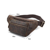 ASWRTYJO European Men's Large Capacity Zippered Crossbody Bag Waist(Style2)