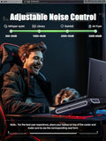 Laptop Cooler, Gaming Laptop Cooling Pad with 3500RPM Turbofan, 4.72 Inch External Fan Laptop Stand, Adjustable Variable Speed
