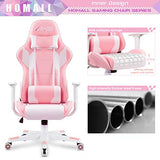 Homall Gaming Chair, Office Chair High Back Computer Chair Leather Desk Chair Racing Executive Ergonomic Adjustable Swivel Task Chair