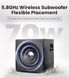 Edifier S355DB 2.1 Powered Bookshelf Speakers, 150W Hi-Res Audio, Black