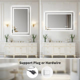 WTTY 60" x 30" LED Bathroom Mirror with Light | Anti-Fog