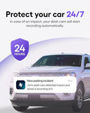 Nexar Beam GPS Dash Cam - 1 Year Nexar App Subscription Included - Unlimited Cloud Storage, Drive Recordings, Parking Mode, Night Vision, All Inside the Nexar App - WiFi HD Front Dash Cam (64 GB SD)