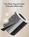 Dhyala Air Purifier for Home Large Room up to 3620Ft², H13 True HEPA Air Purifiers for Home Pet Hair Dander Odor Pollen, Air Cleaner with Smart WiFi
