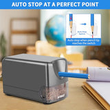 Heavy Duty Electric Pencil Sharpener, Auto Stop Classroom Pencil Sharpeners for 6-11mm No.2/Colored Pencils