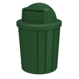 Campus Collection 42 Gallon Plastic Commercial Garbage Can with Push Lid